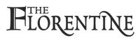 Black-and-white logo for The Florentine.