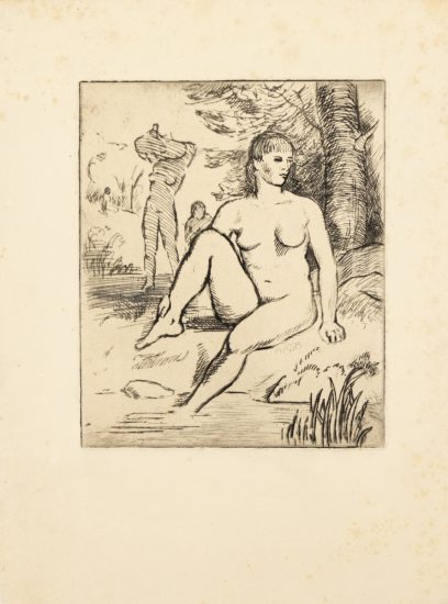 French, Untitled Woman Bathing