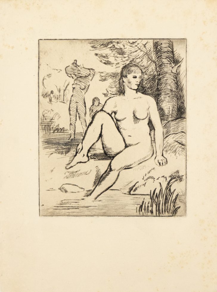 Woman Bathing by Margaret French