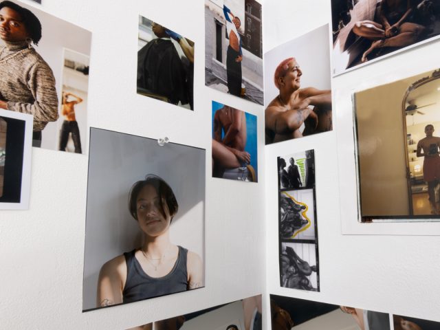 This image shows a close up of a collage by Lindsay Perryman.