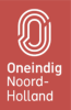 This image shows white text and a logo laid over a red background.