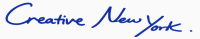 This image shows blue cursive text against a white background